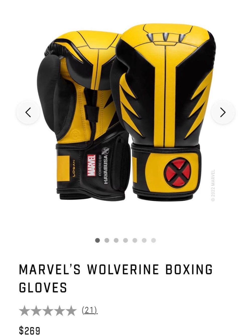 Marvel Hero Elite Series Boxing Gloves - White & Black